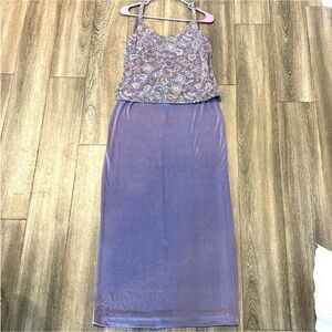 Alex Evenings Purple Sparkling Formal Dress (NWOT)